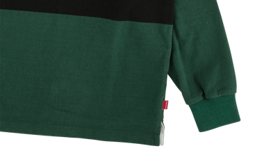 Block Striped Hooded Rugby 