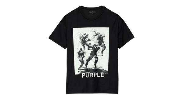 TEXTURED INSIDE OUT TEE "Black"