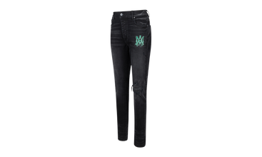 WATERCOLOR LOGO JEAN Aged Straight-Fit Jeans 