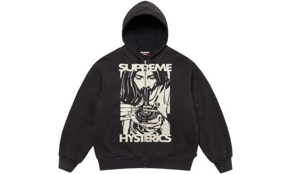 HYSTERIC GLAMOUR Thermal Lined Zip Up Hooded Sweat "Black"