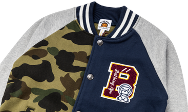 1st Camo MILO Color Block Sweat Varsity Jacket 