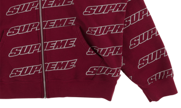 Repeat Zip Up Hooded Sweatshirt 