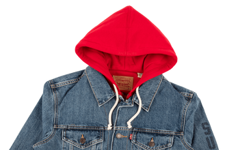 Fleece Hood Trucker Jacket 