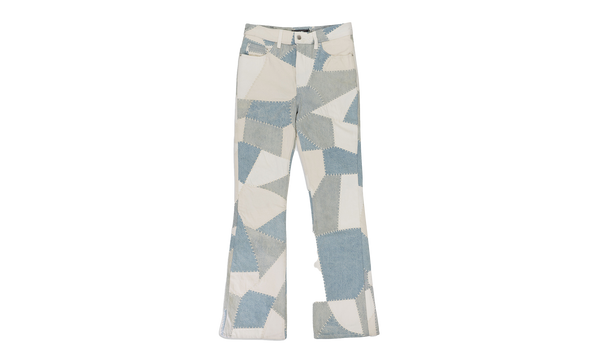 PATCHWORK FLARE JEAN "Alabaster"