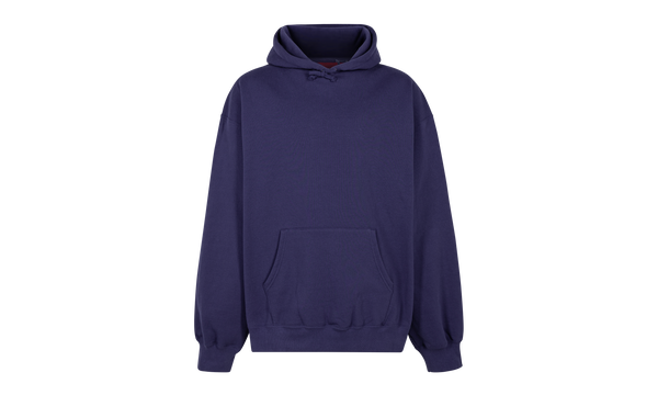 Satin Appliqué Hooded Sweatshirt "FW23 - Washed Navy"