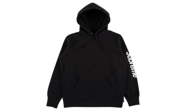 Sleeve Patch Hooded Sweatshirt