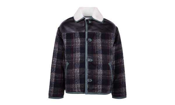 Shearling Tartan Jacket "Black"