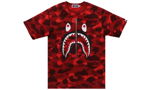 Color Camo Shark Tee "RED CAMO"