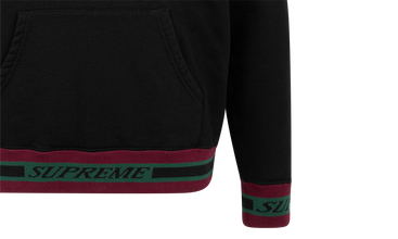 Striped Rib Hooded Sweatshirt 