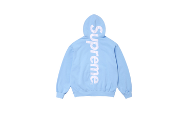 SATIN APPLIQUÉ HOODED SWEATSHIRT 