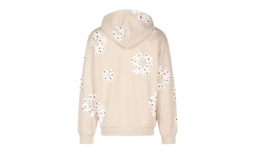Rhinestone Cotton Wreath Zip Hoodie 