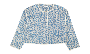 LEOPARD PRINTED QUILTED JACKET 