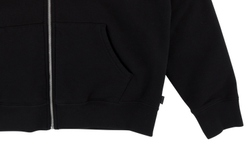 Jet Sleeve Zip Up Hooded Sweat Shirt 