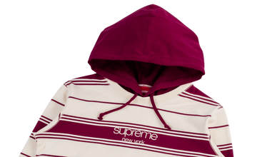 Striped Hooded Crewneck