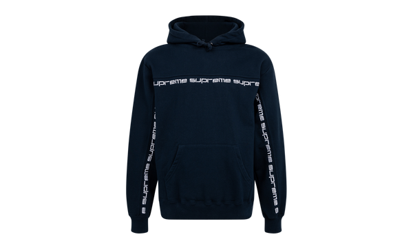 Text Stripe Hooded Sweatshirt "FW 18"