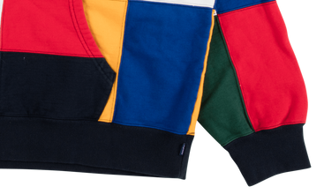 Patchwork Hooded Sweatshirt