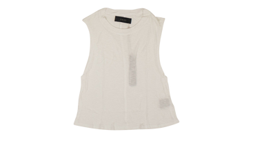 Ribbed Crop Muscle Jersey Tank Top 