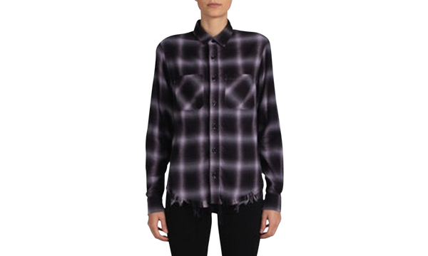 Black And White Shadow Plaid Shirt "Black And White"